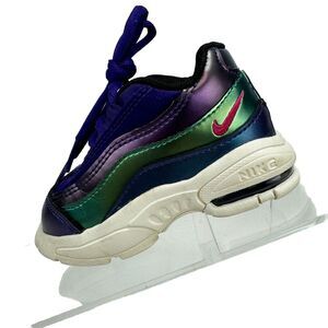 Nike Air Max 95 Toddler A09212-500 Metallic Purple & Teal Sneakers‎ Shoes Sz 4C